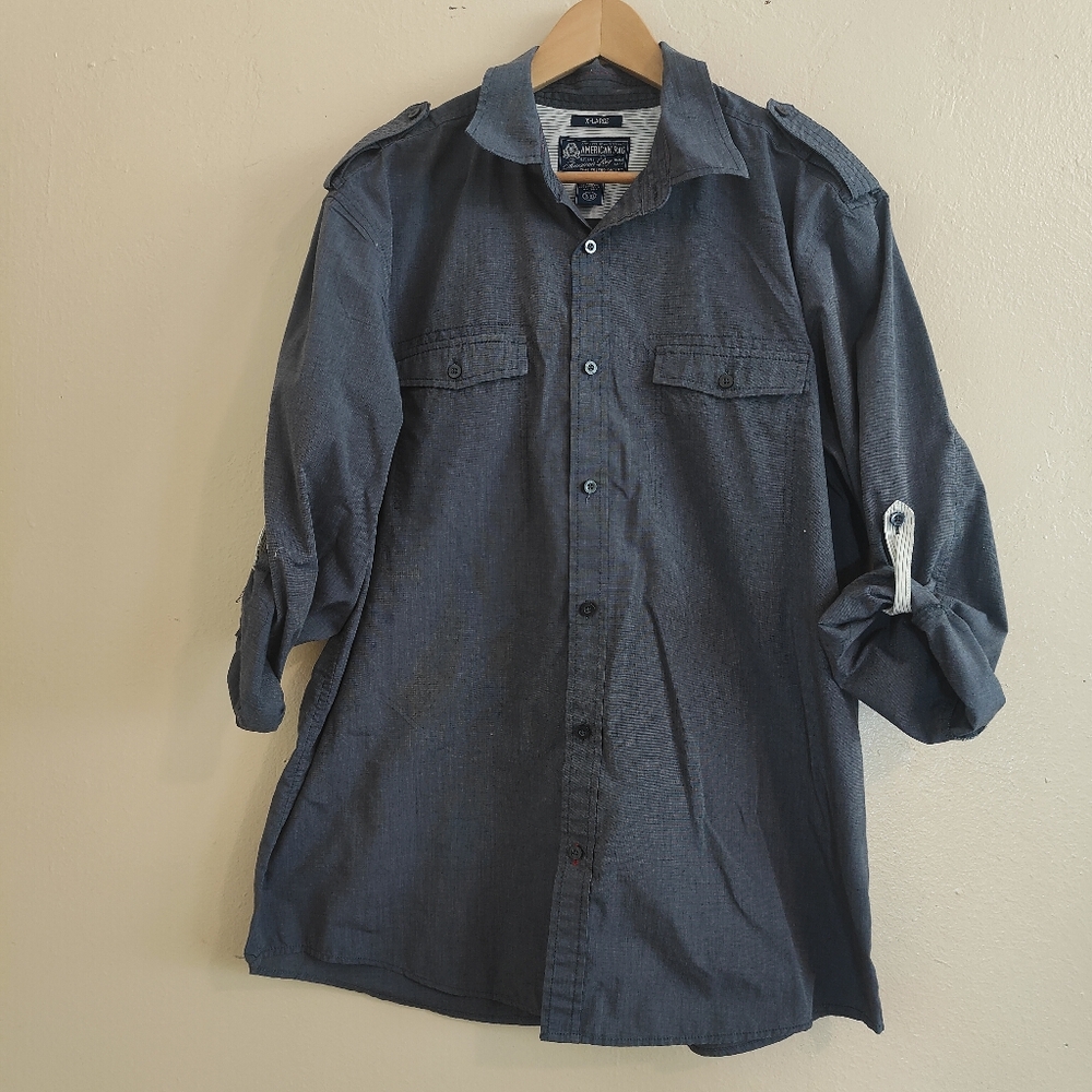 Men's American Rag casual long sleeve button down shirt size XL
